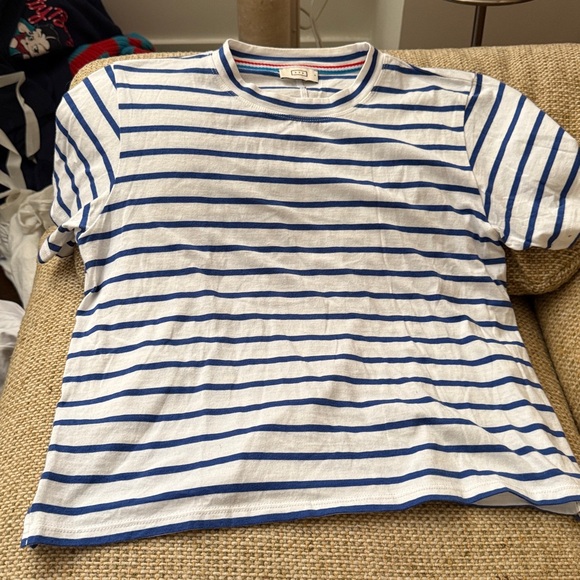 AYR White Tee with Blue and Red Stripes-NWOT - Picture 8 of 9